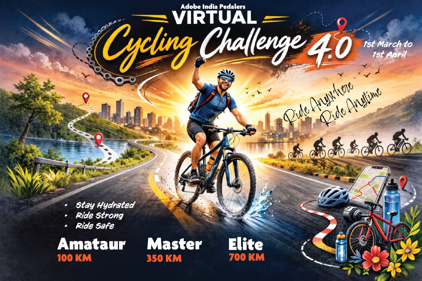 Adobe Virtual Cycling Challenge 4.0